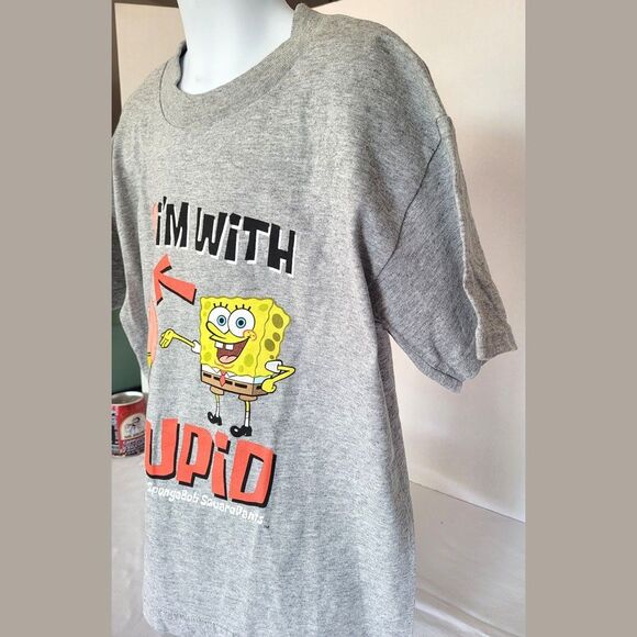 Vintage 2003 SpongeBob Boys Tee Youth 6/7 NWOT - Picture 4 of 9